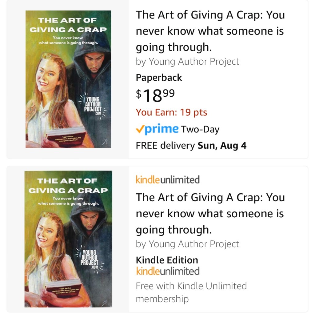 The Art of Giving A Crap is live on Amazon