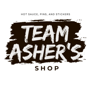 logos for team Asher and team Lucy's swag shops. these are both for fundraising the young author project's next endeavors.